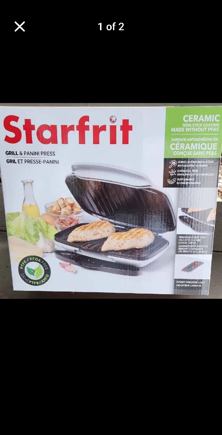 Starfrit Grill & Panini Press - Ceramic Coating thumbnail
