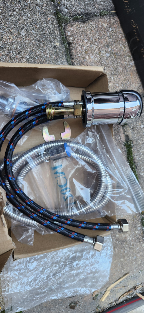 New Chrome Bathroom Faucet with Hoses - photo 3