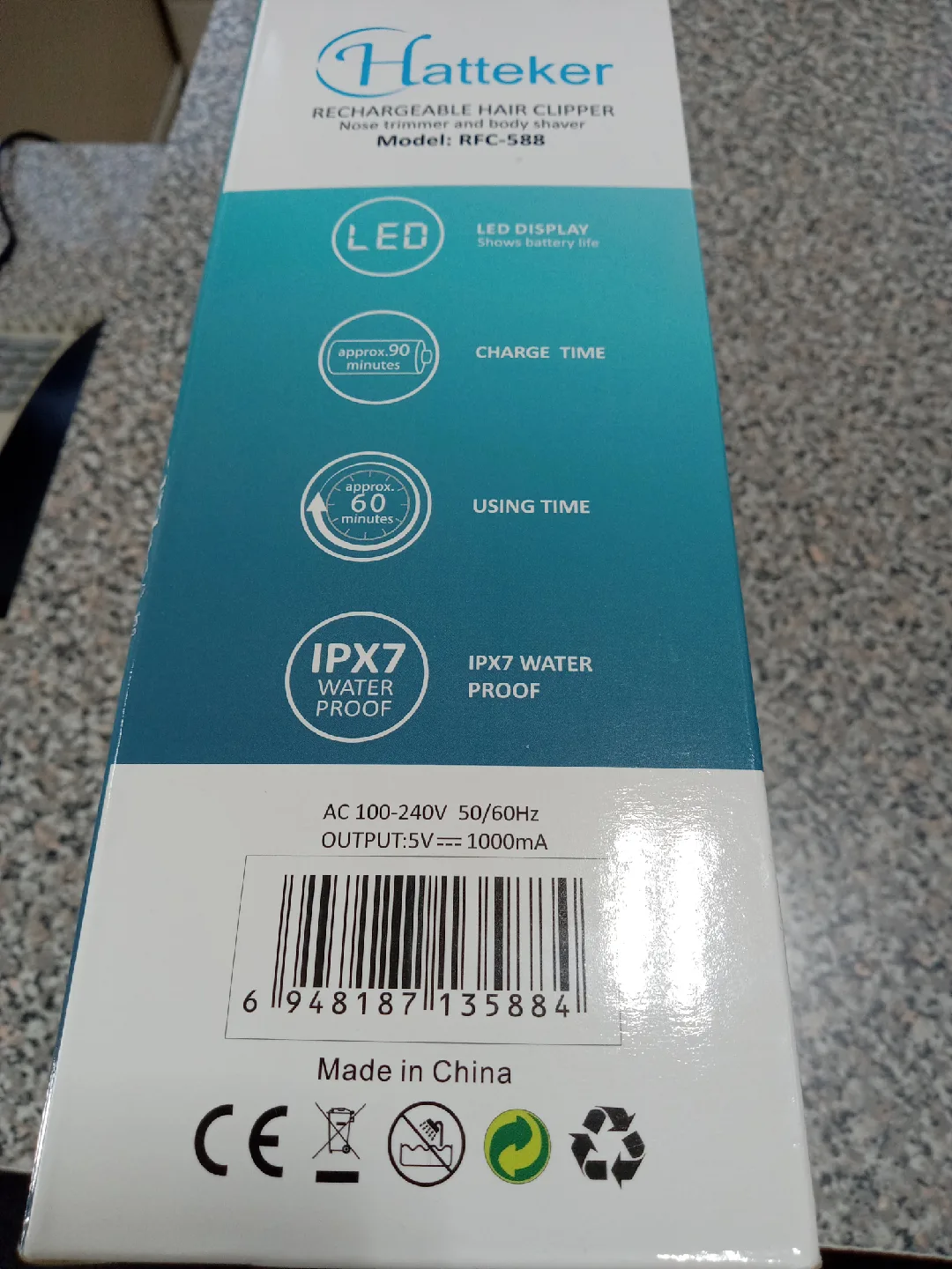 Hatteker RFC-588 Rechargeable Hair Clipper image indicator(6)