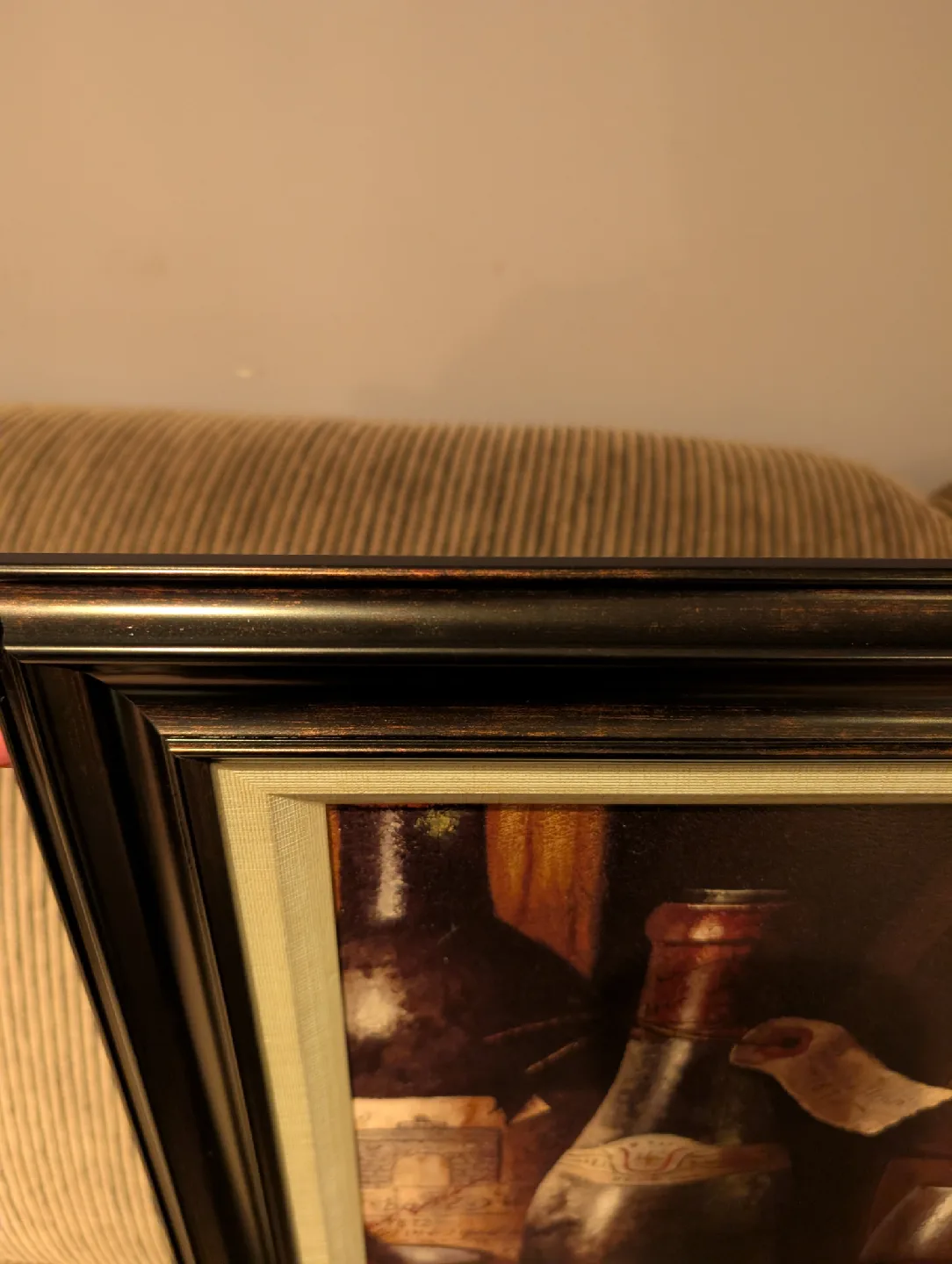 Framed Chateau Henris 1872 Wine Painting image indicator(3)