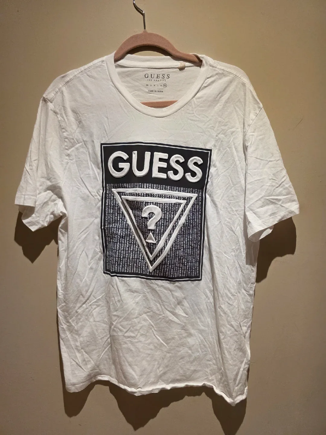 Guess White T-Shirt - Size XXL thumbnail