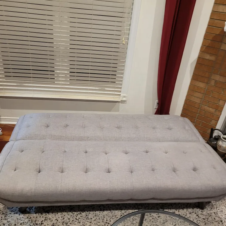 Grey Tufted Futon image indicator(2)