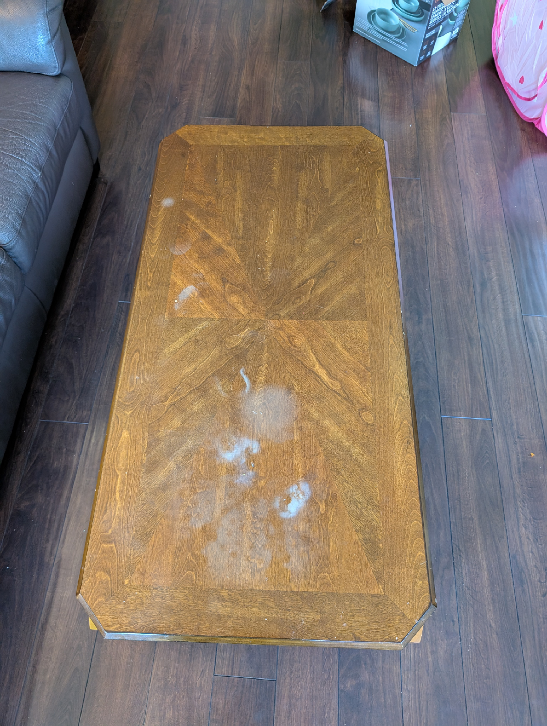 Wooden Lift Top Coffee Table + Matching Side Table - photo 2