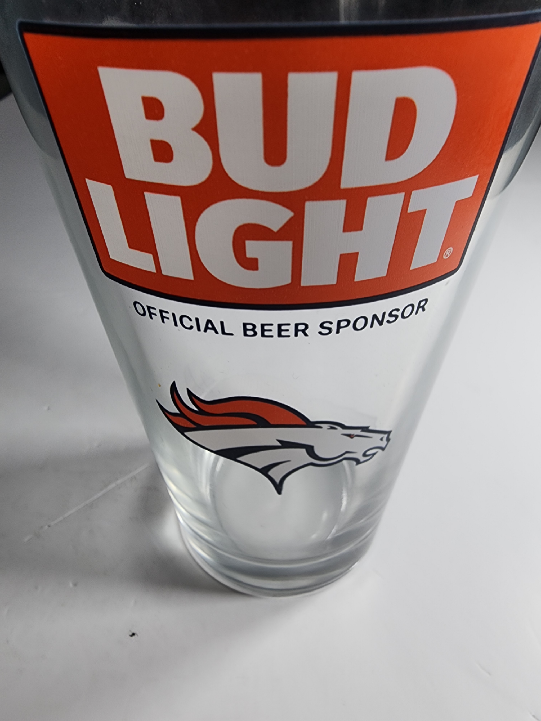 Bud Light Denver Broncos Pint Glass