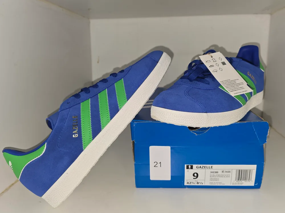 Adidas Gazelle Blue/Green, Size 9 image indicator(2)