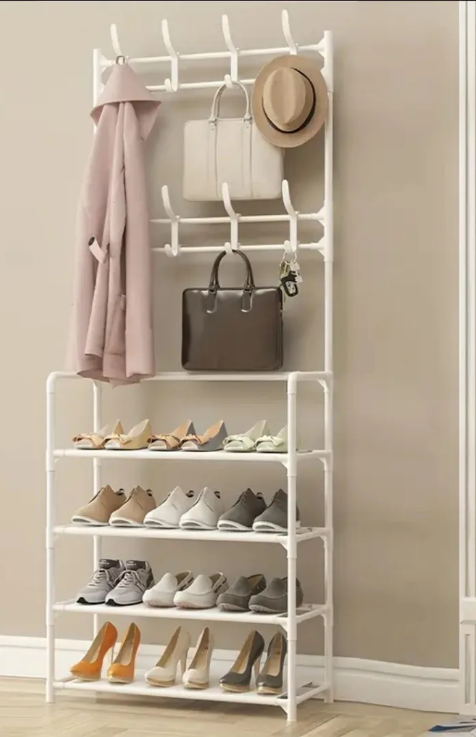 Shoe Rack with Coat Rack image indicator(4)
