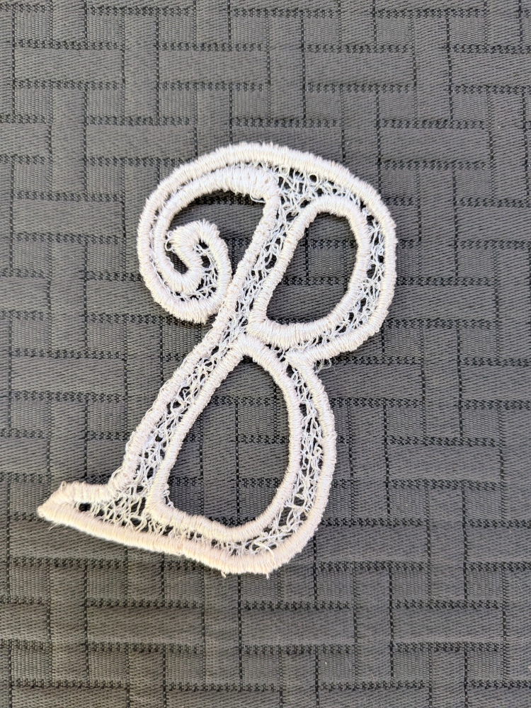 Letter B vintage Applique Patch
