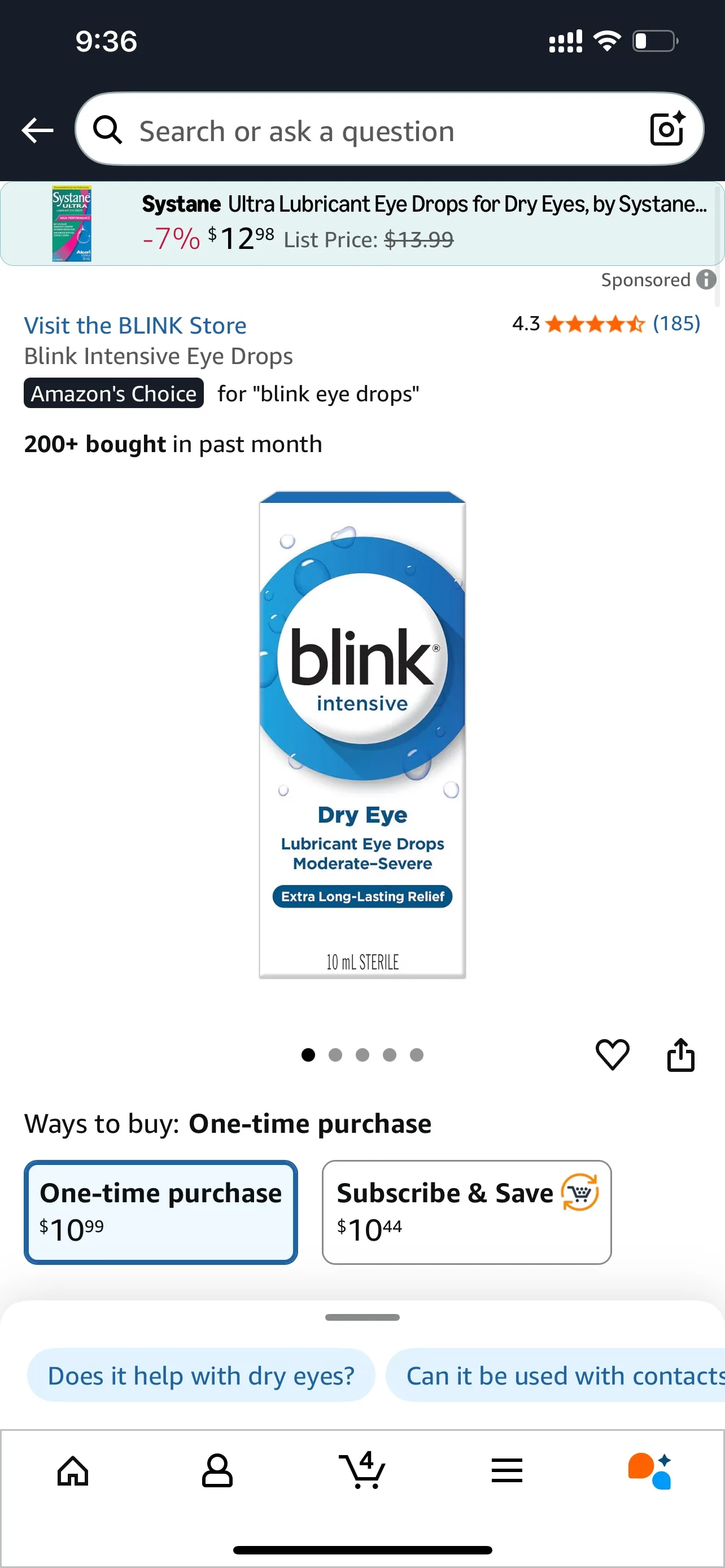 Bausch + Lomb Blink Eye Drops image indicator(2)