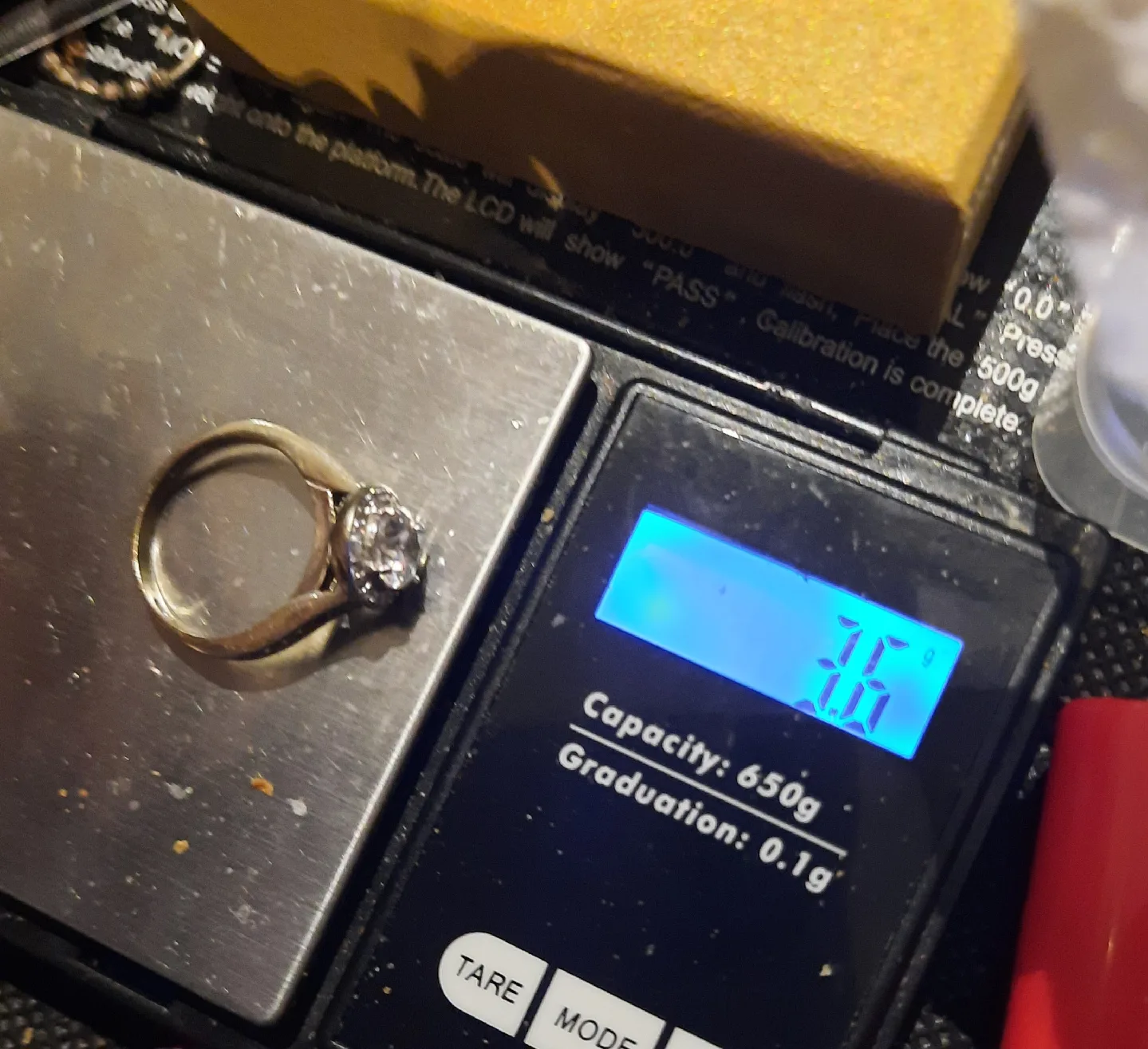 Auth GENUINE SOLID 1OK CZ WHITE GOLD HALO ENGAGEMENT RING image indicator(5)