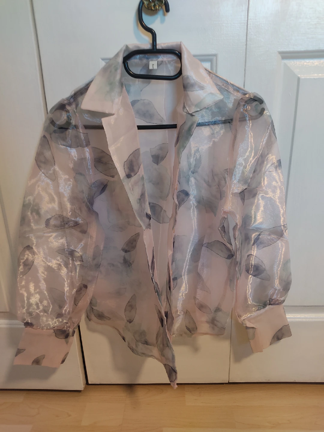 Hershe Sheer Floral Blouse - Size S