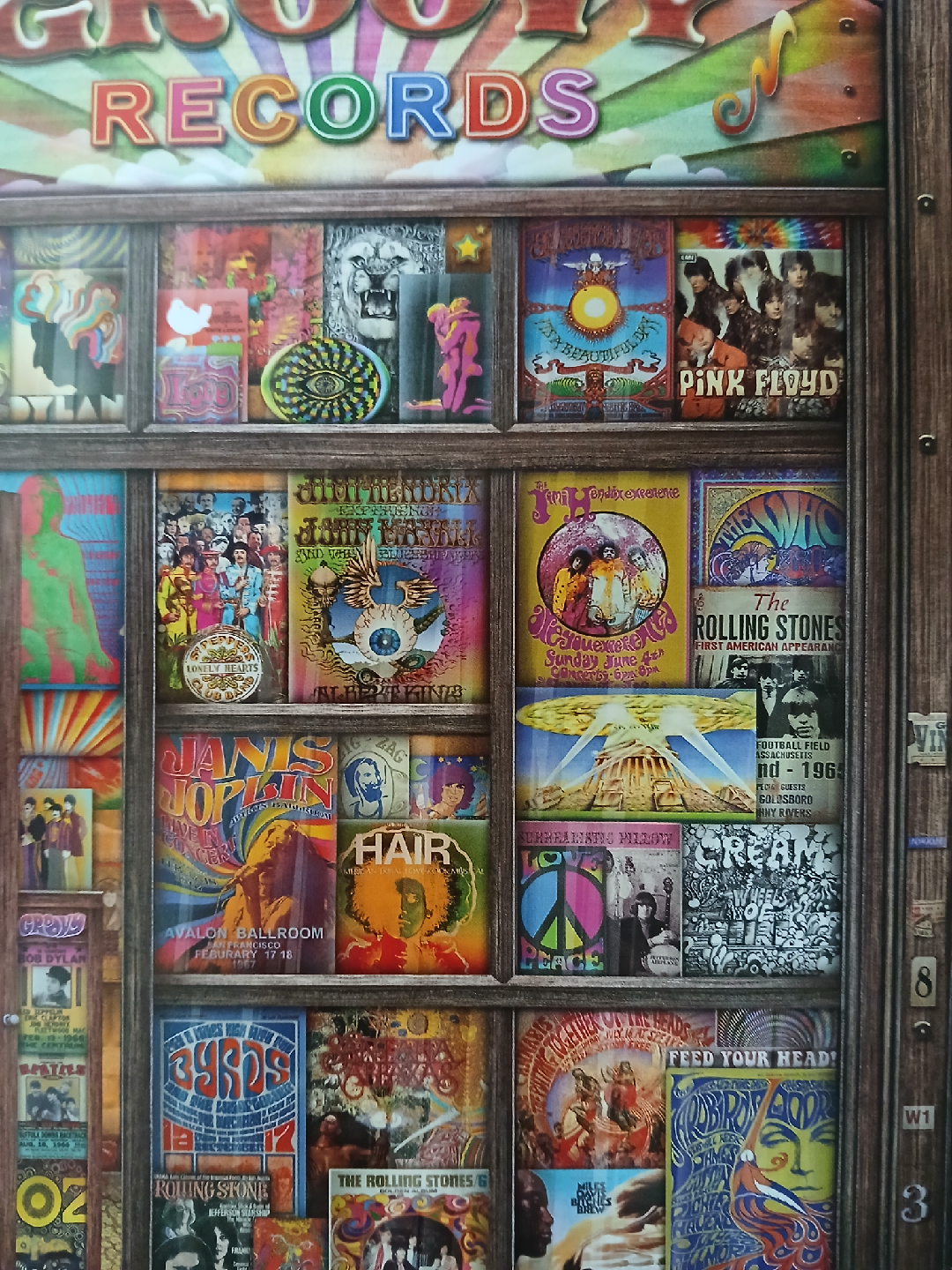 ❤️ Springbok "Groovy Records" 1000 Piece Puzzle - photo 2