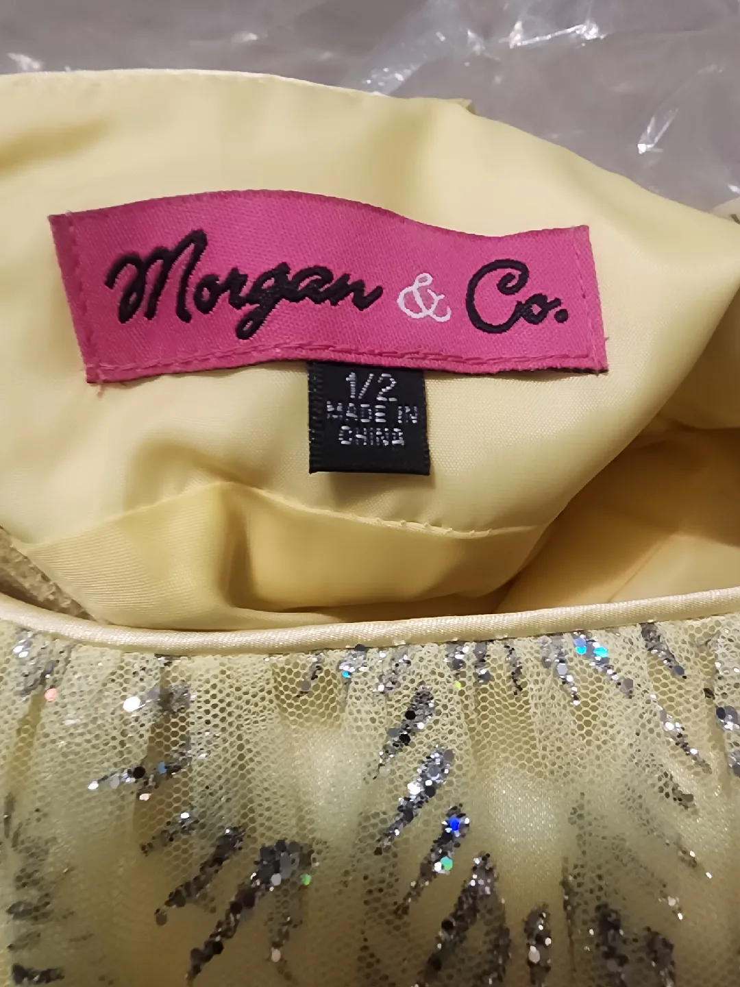 Yellow Formal Dress - Polyester image indicator(6)