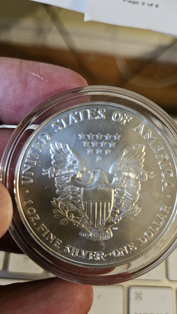silver American Eagle coin 1999 - photo 2