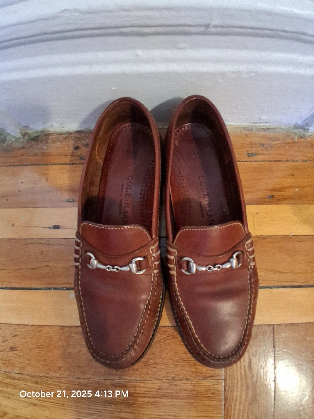 Cole Haan Brown Leather Loafers womens image indicator(10)