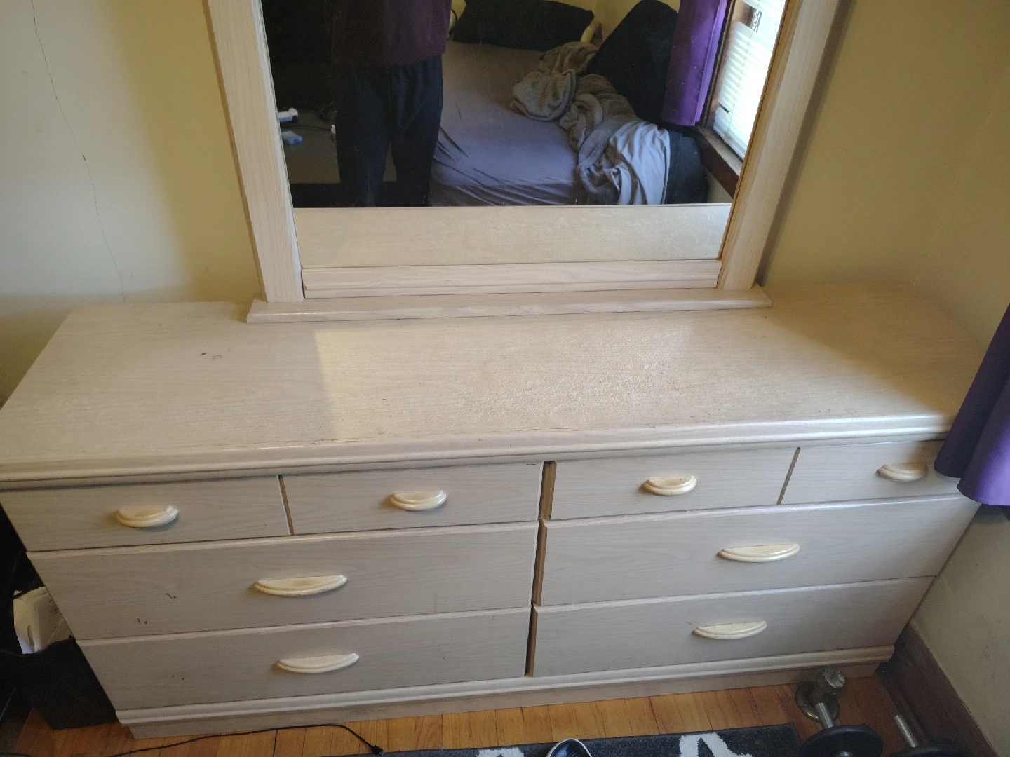 Dresser with Mirror - Beige - photo 2