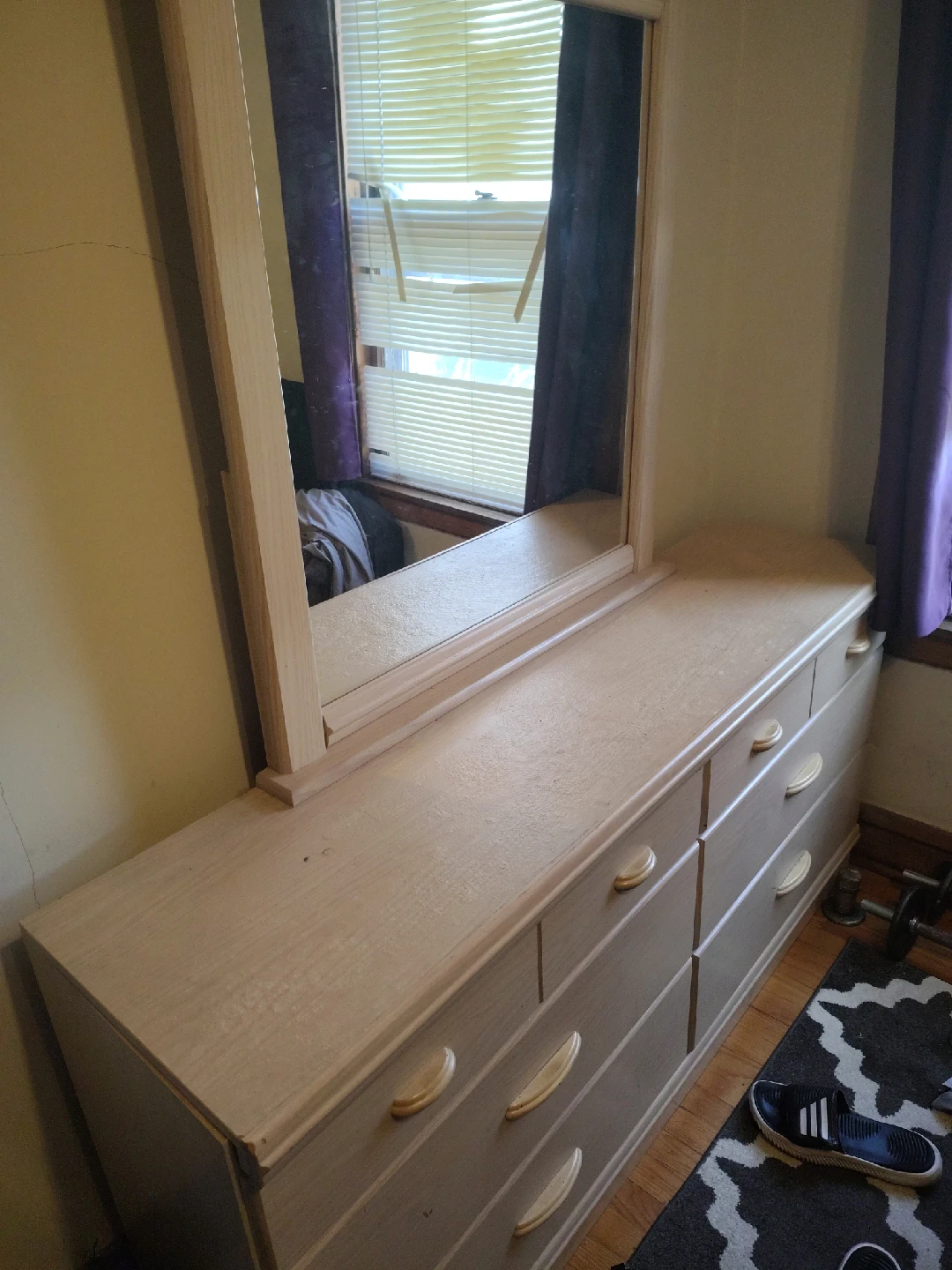 Dresser with Mirror - Beige - photo 3