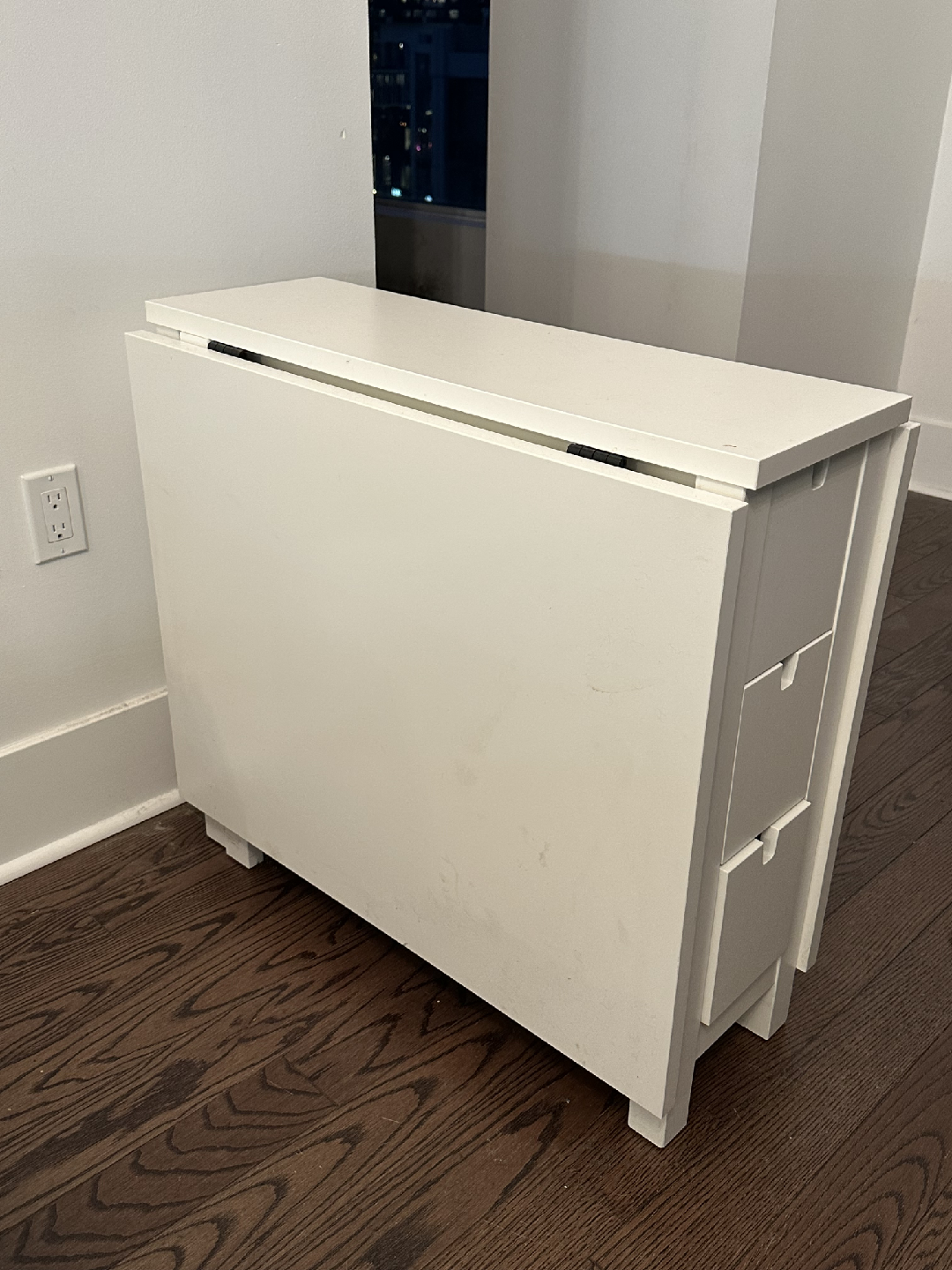 IKEA Norden Extendable Drop Leaf Table - White - photo 2