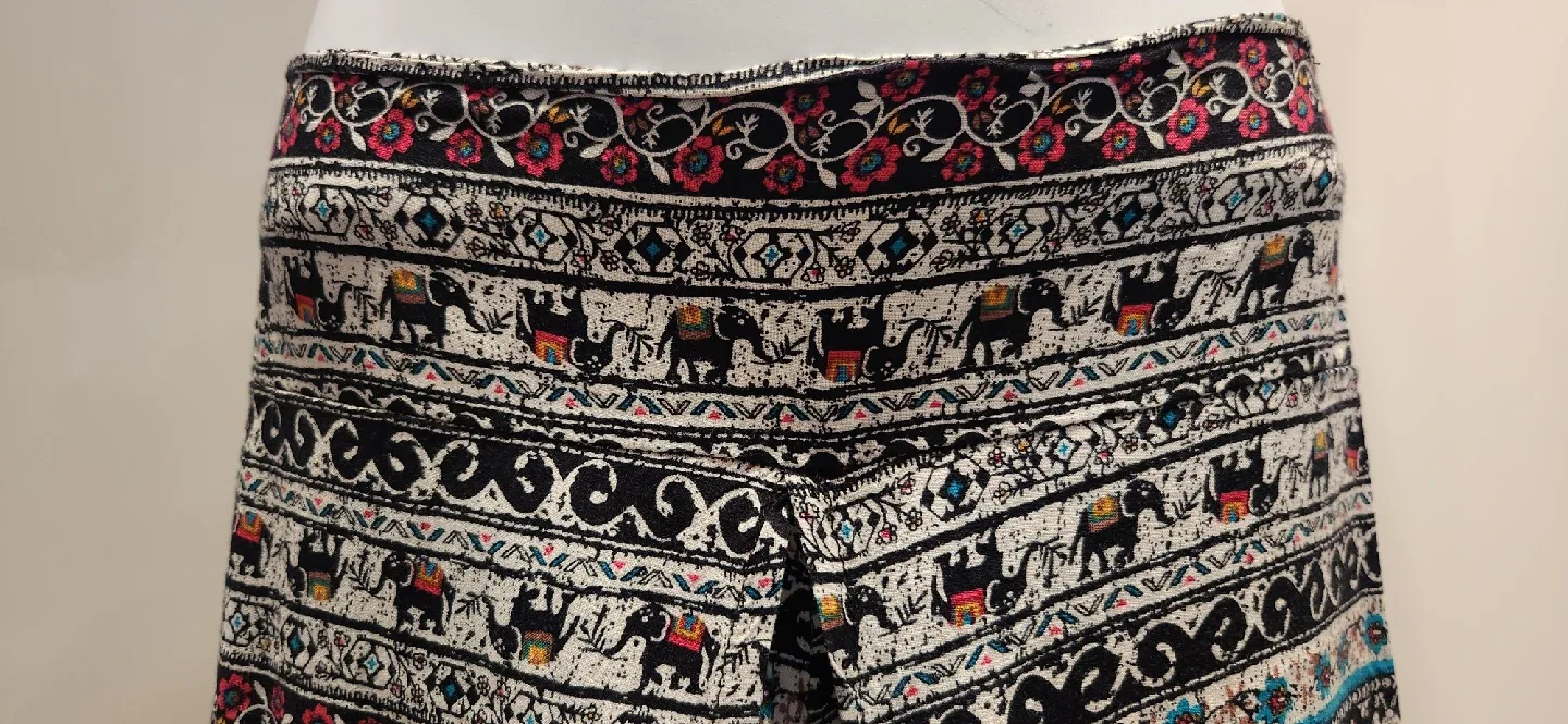 Elephant Print Wide Leg Palazzo Pants image indicator(3)