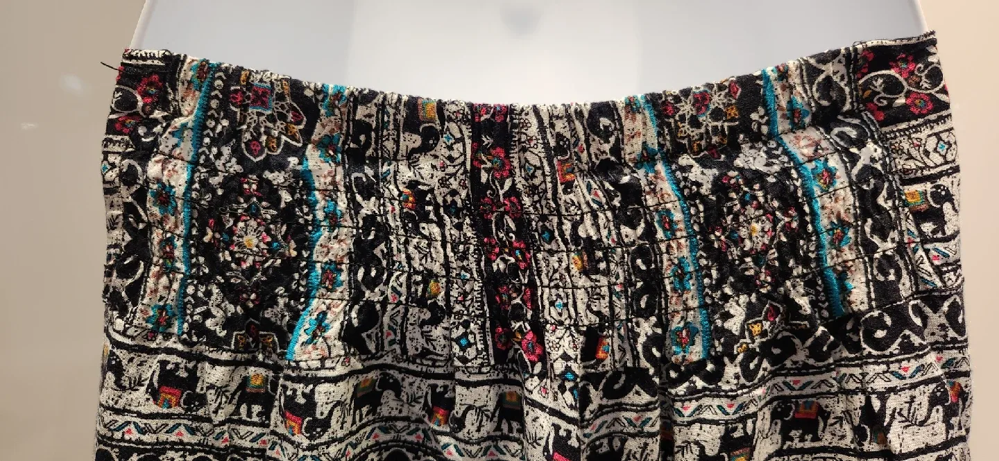 Elephant Print Wide Leg Palazzo Pants image indicator(4)