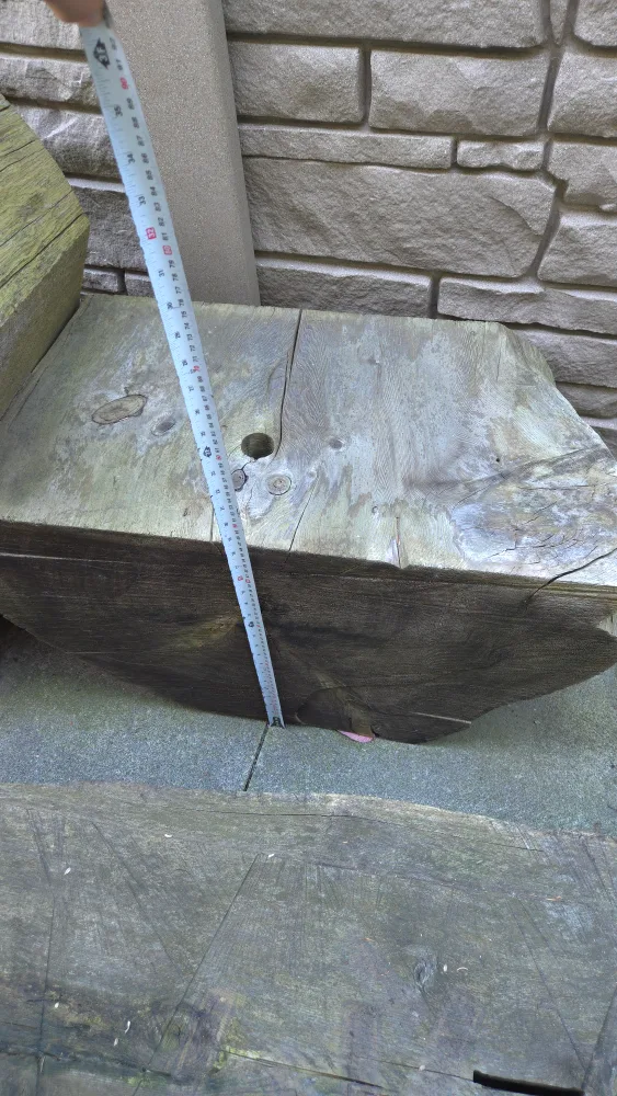 Rustic Wooden Bench/Stump Set image indicator(2)