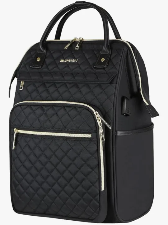 EUPHIGN Black Laptop Backpack fits 17" Laptop thumbnail