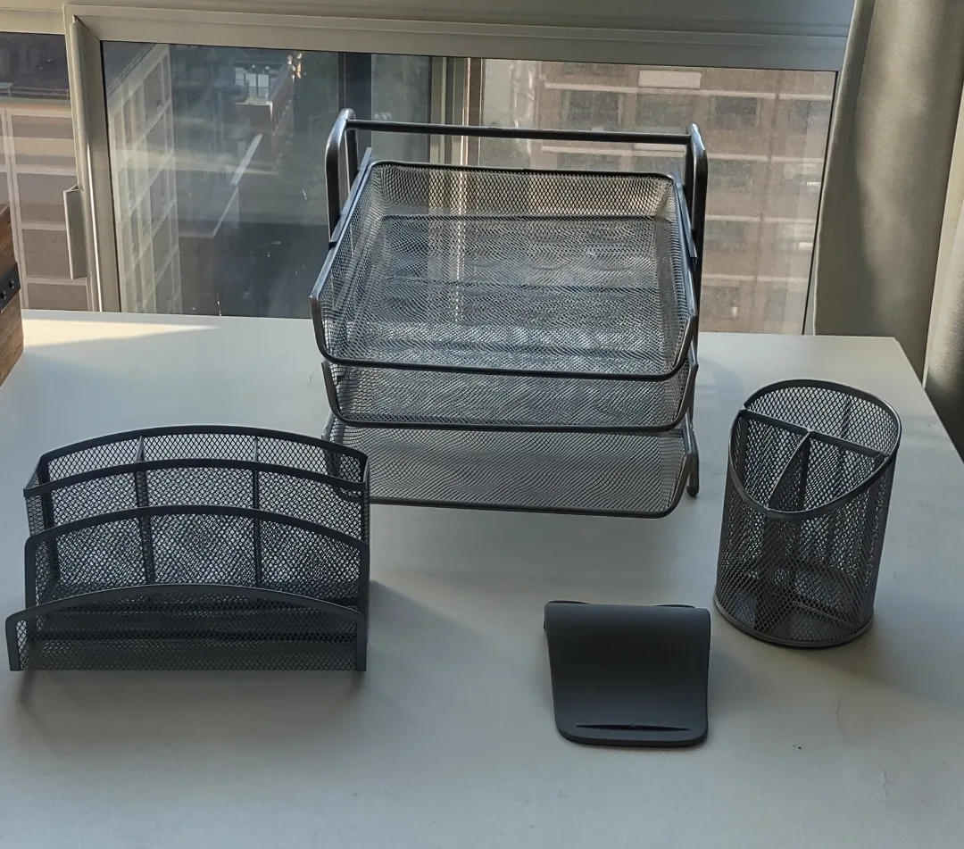 Desk Organizer Set - Metal Mesh 3 kind thumbnail