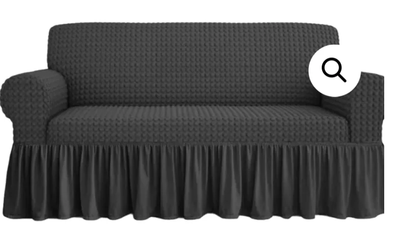 New Loveseat Furniture Cover - Black image indicator(3)