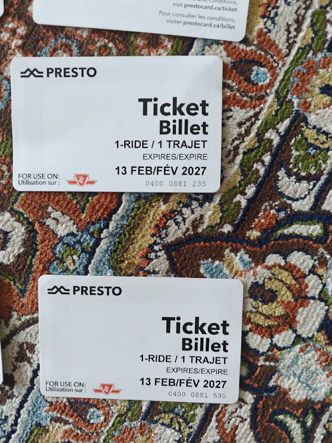15 Presto Ticket Billet - 1 Ride Exp 2027 image indicator(2)
