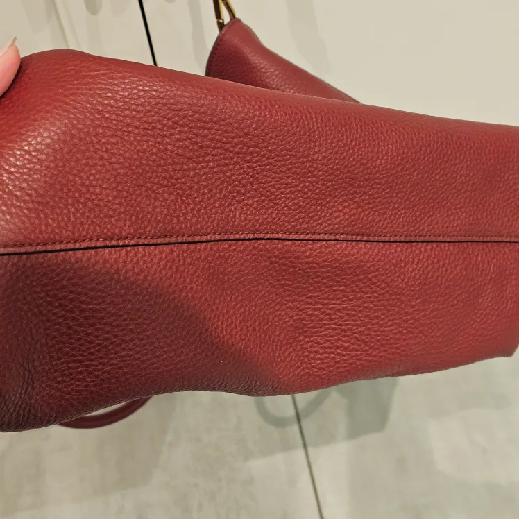 Prada Milano Leather Tote Bag - Burgundy image indicator(8)