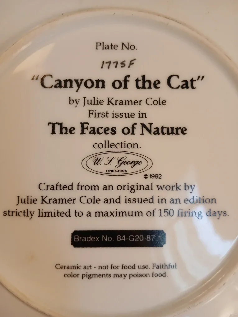 Canyon of the Cat, Collectors Plate image indicator(2)