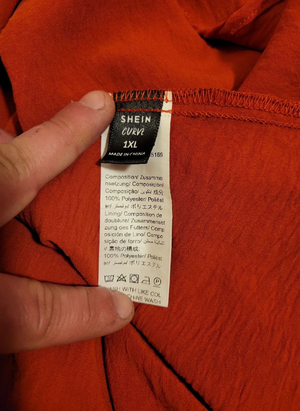 Shein Curve 1XL Red Dress (0395) image indicator(2)