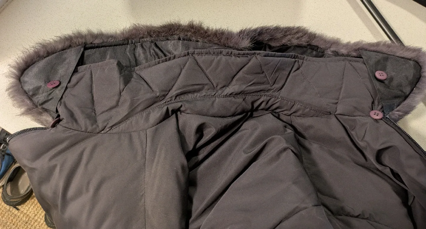 Hilary Radley 'Duvet' Plum Winter Coat - Size L image indicator(5)