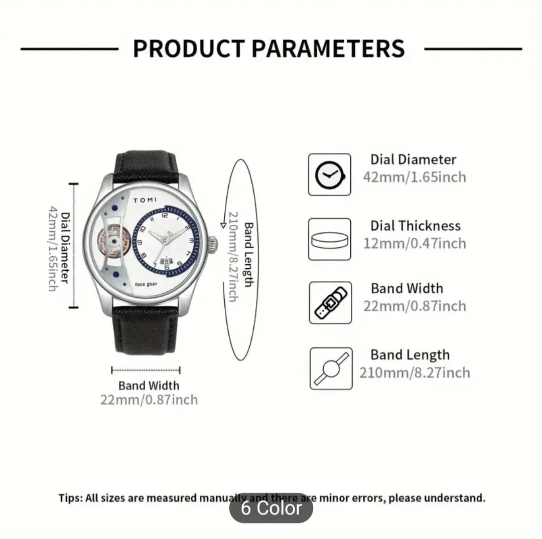 TOMI Dark Coffee-T Watch with Extra Band - New in Box! image indicator(7)