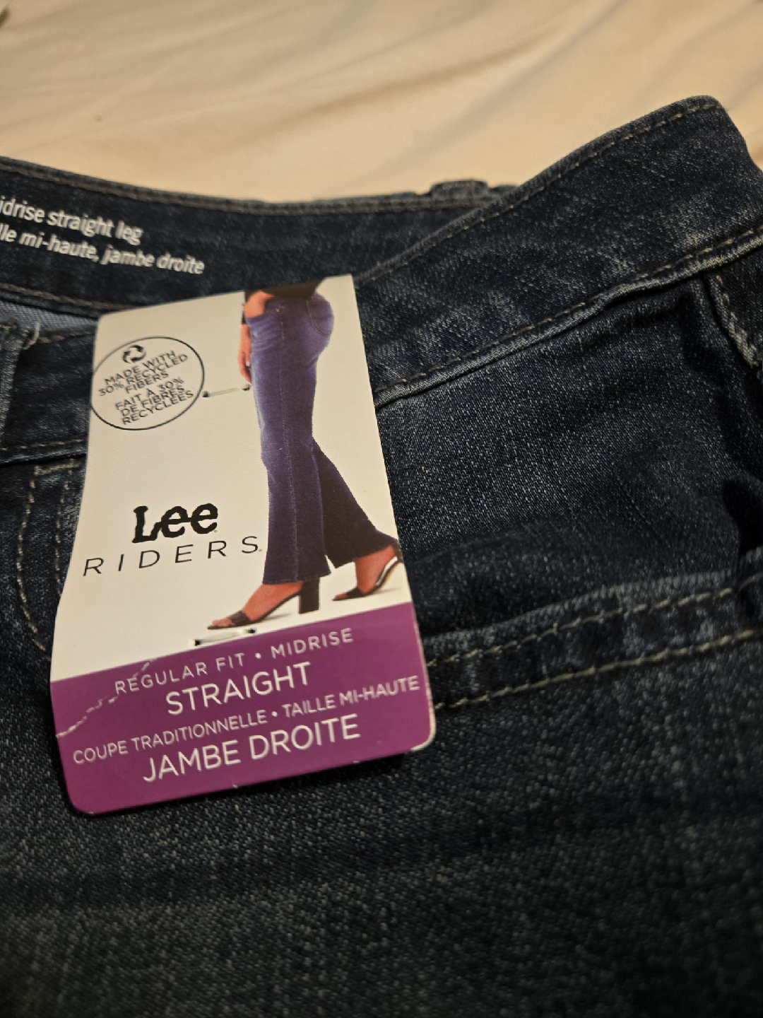 Lee Riders Straight Leg Jeans - Size 16 Medium