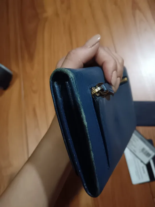 Prada Saffiano Metal Bluette Wallet image indicator(8)