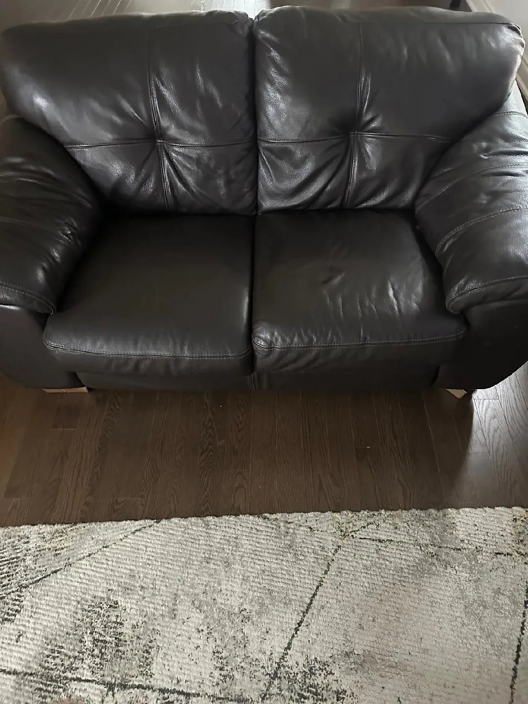 Dark Brown Leather Sofa & Loveseat Set image indicator(5)