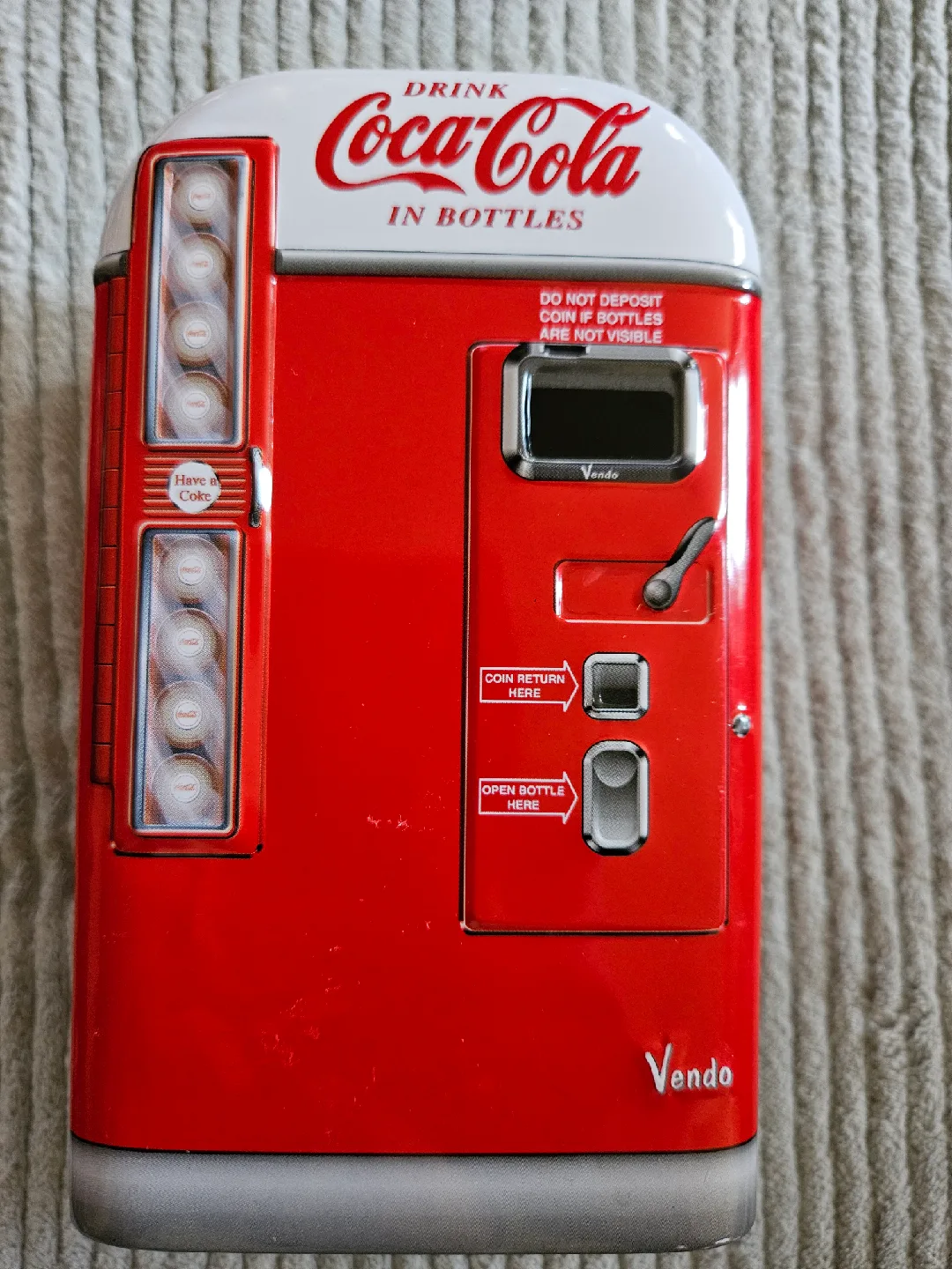 Coca-Cola Vendo Vending Machine Tin thumbnail