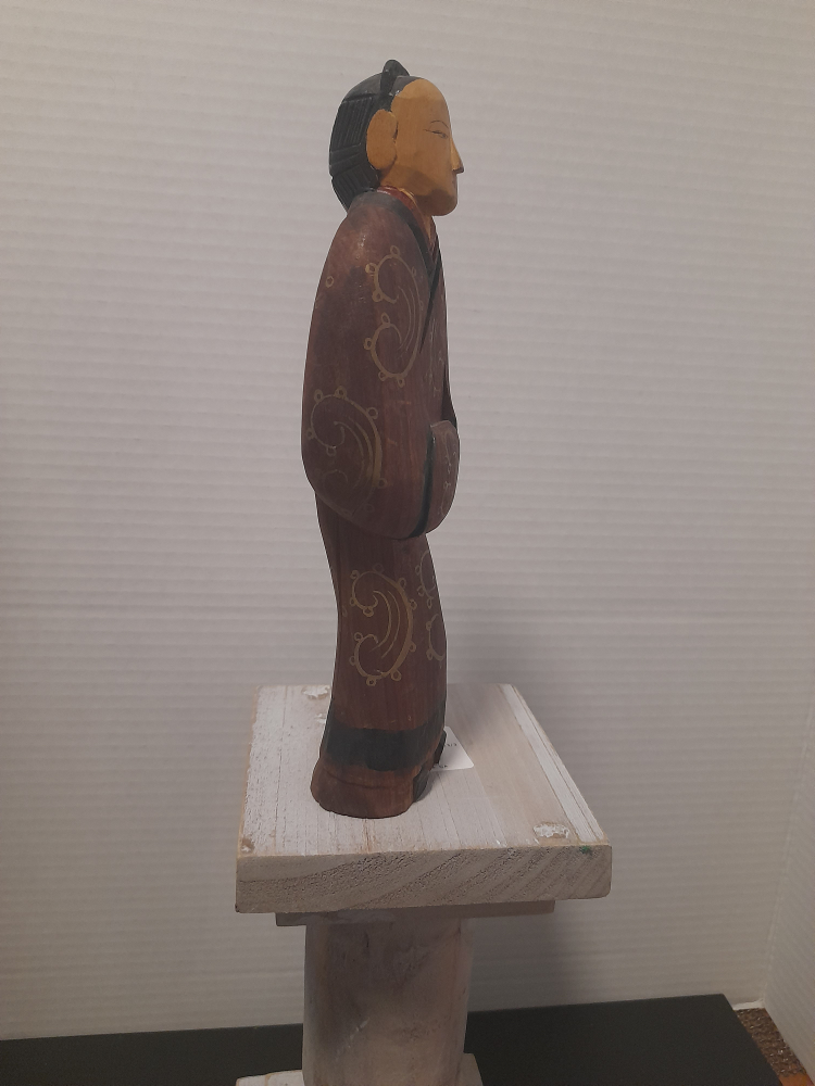 Vintage Hand Carved Wooden Figurine - photo 2