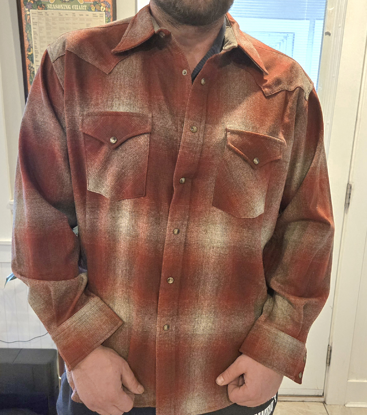 Pendleton Men's Wool Plaid Snap-Front Western Canyon Shirt