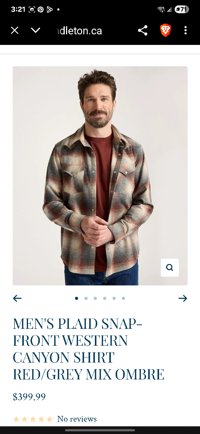 Pendleton Men's Wool Plaid Snap-Front Western Canyon Shirt - photo 3