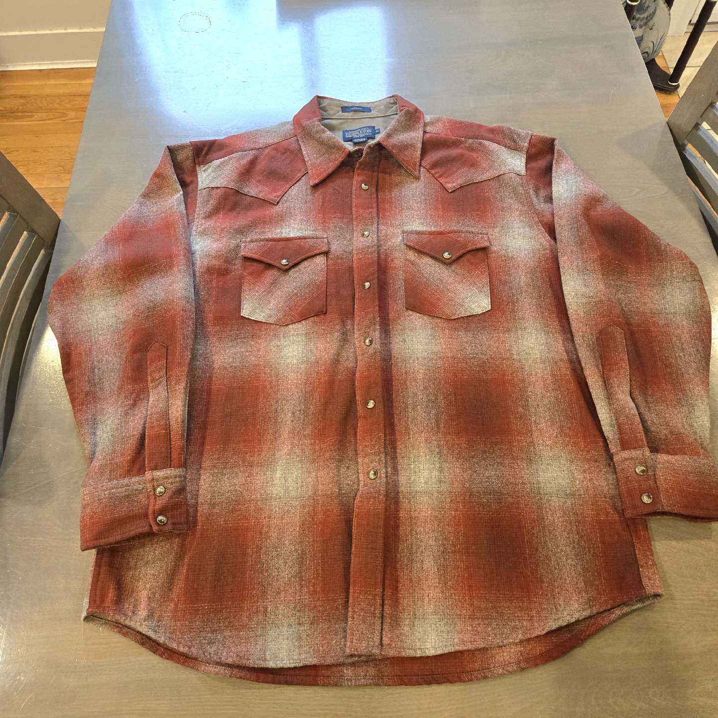 Pendleton Men's Wool Plaid Snap-Front Western Canyon Shirt - photo 4