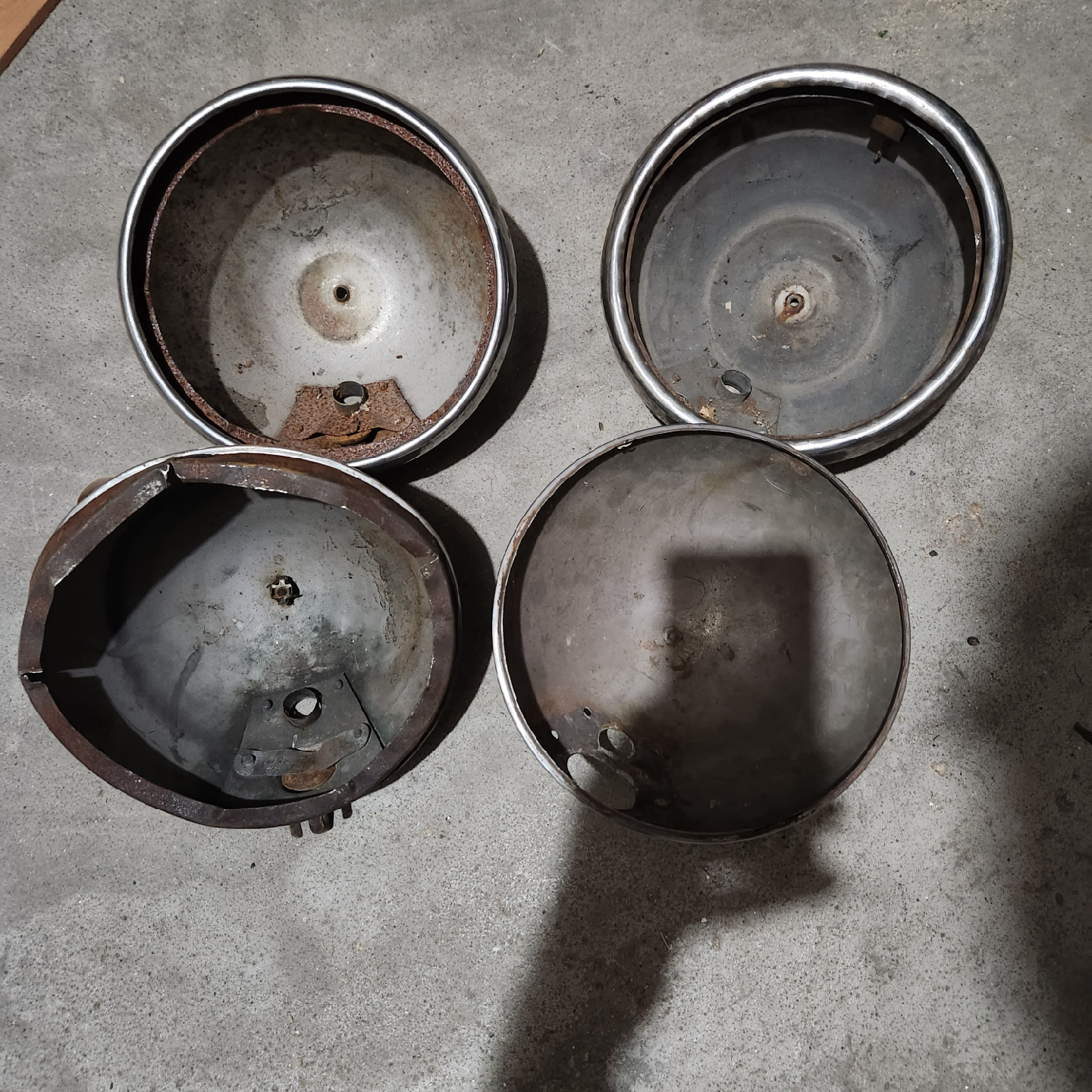 Vintage Headlight  buckets Housings - 1930 1931 Ford Model A