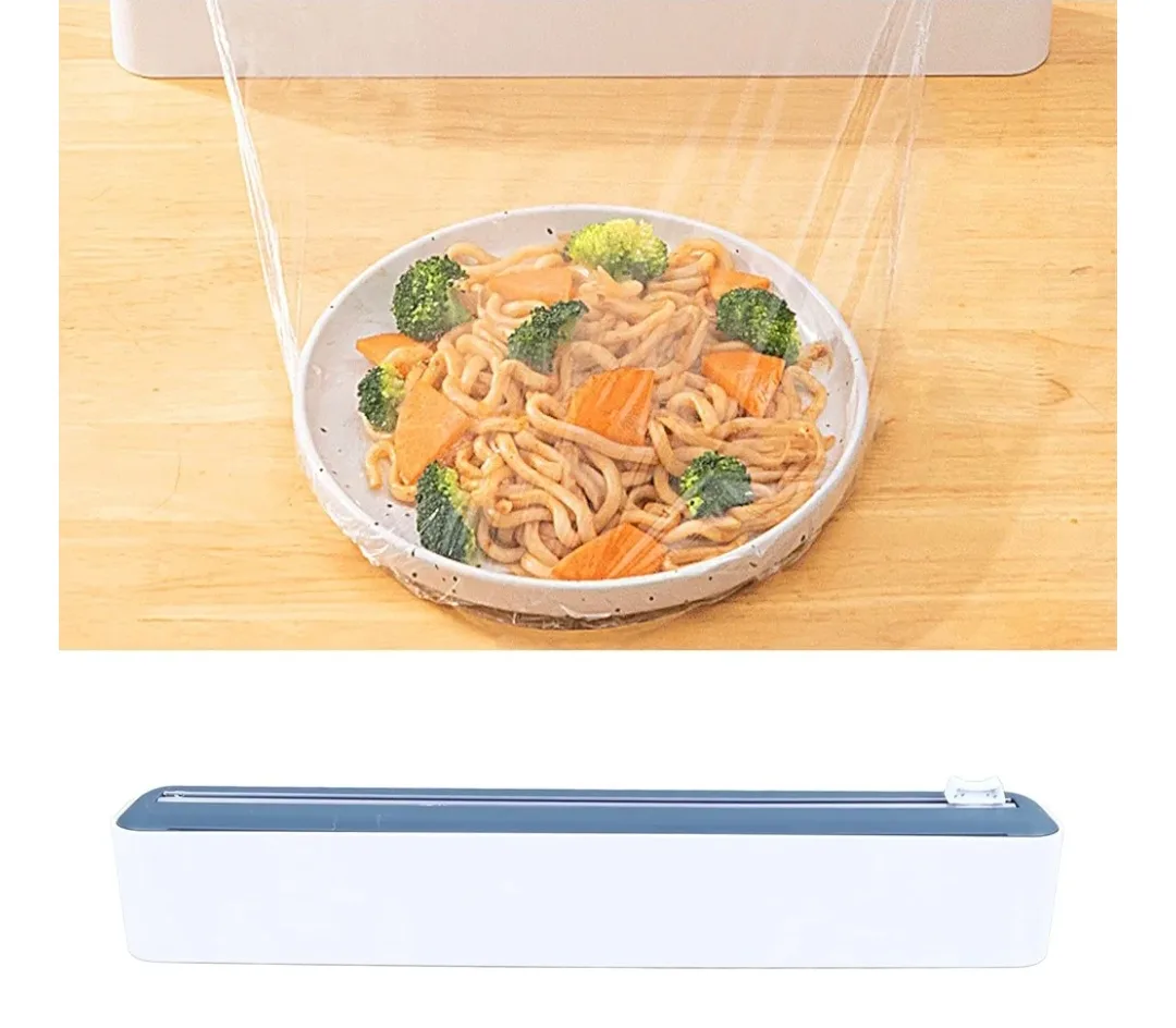 Wrap Dispenser with Cutter, Holder, Space-Saving Organizer image indicator(5)