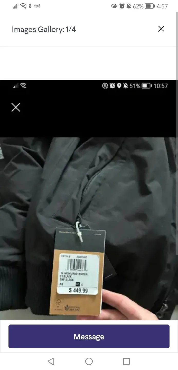 The North Face McMurdo Bomber - Black, Men's  Small image indicator(4)