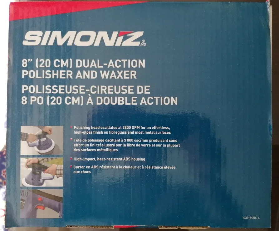 SIMONIZ 8" random orbit polisher/waxer kit image indicator(2)