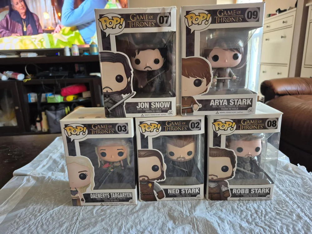 Game of Thrones Funko Pops - Arya, Daenerys, Jon, Ned thumbnail