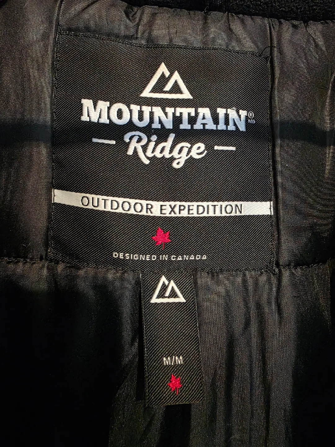 Mountain Ridge Outdoor Expedition Black Winter Coat - M image indicator(2)