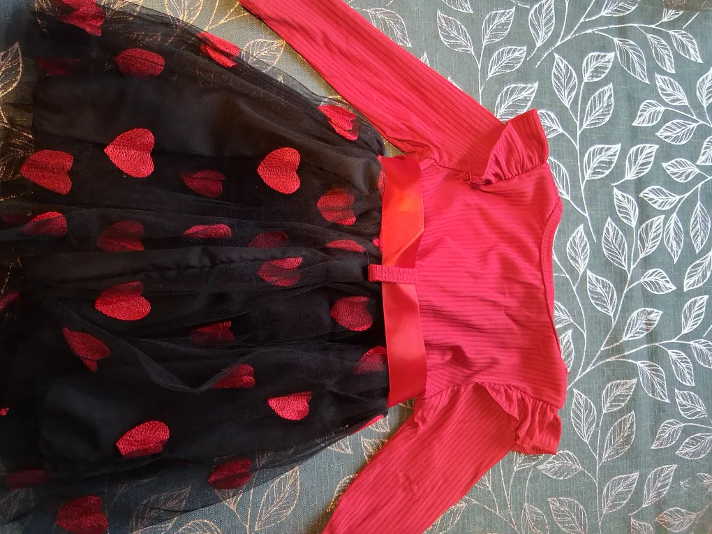 Red & Black Heart Dress image indicator(2)