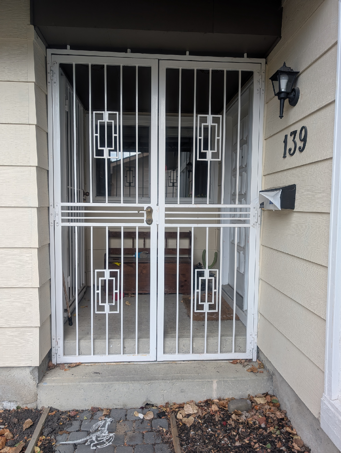 White Security Doors