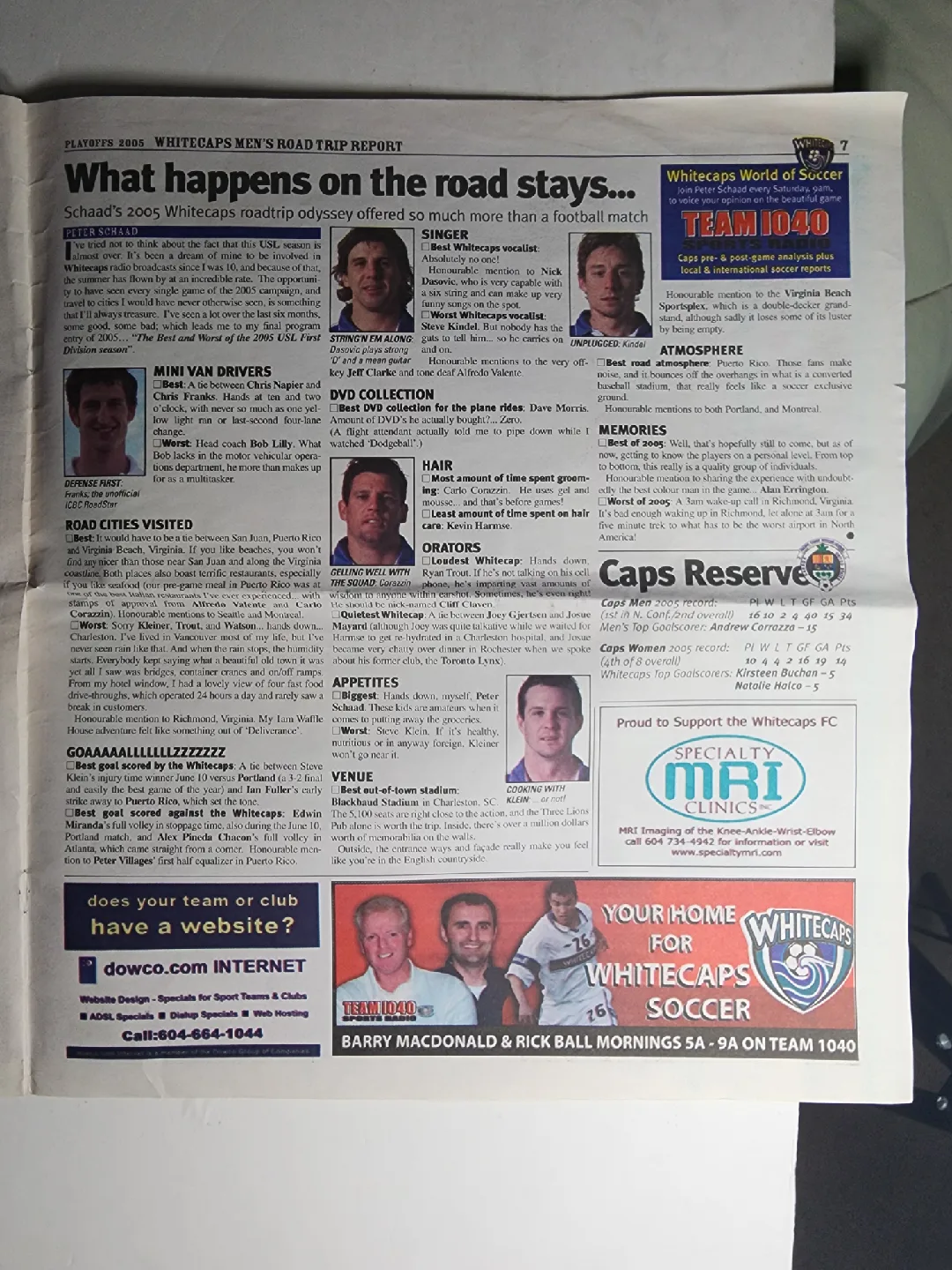 Whitecaps FC Playoffs 2005 Official Program image indicator(9)